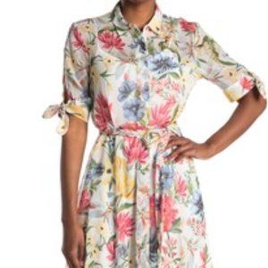 Calvin Klein Floral Shirt Dress - NWT